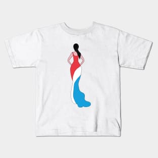 Luxembourg Woman Kids T-Shirt